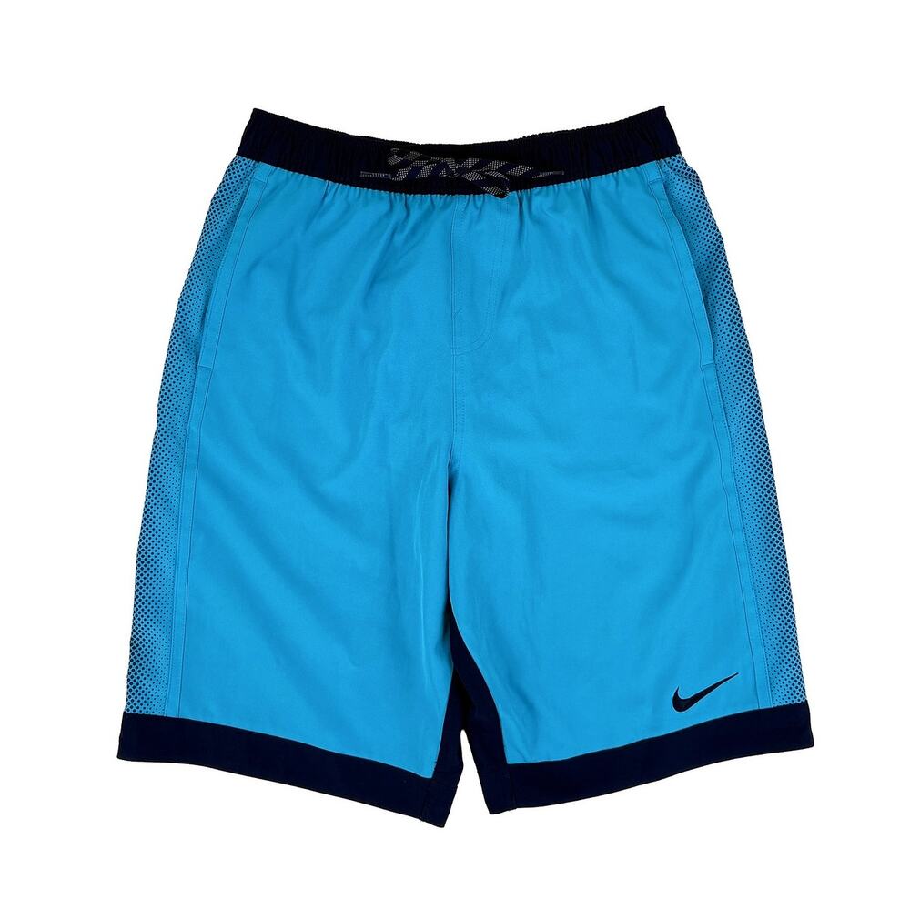 Nike Volley Swim Trunks Mens M Blue 11” Quick Dry Lined Beach Athletic Shorts